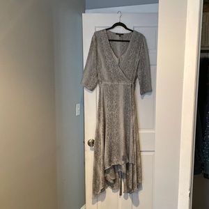 BCBG snake print maxi dress